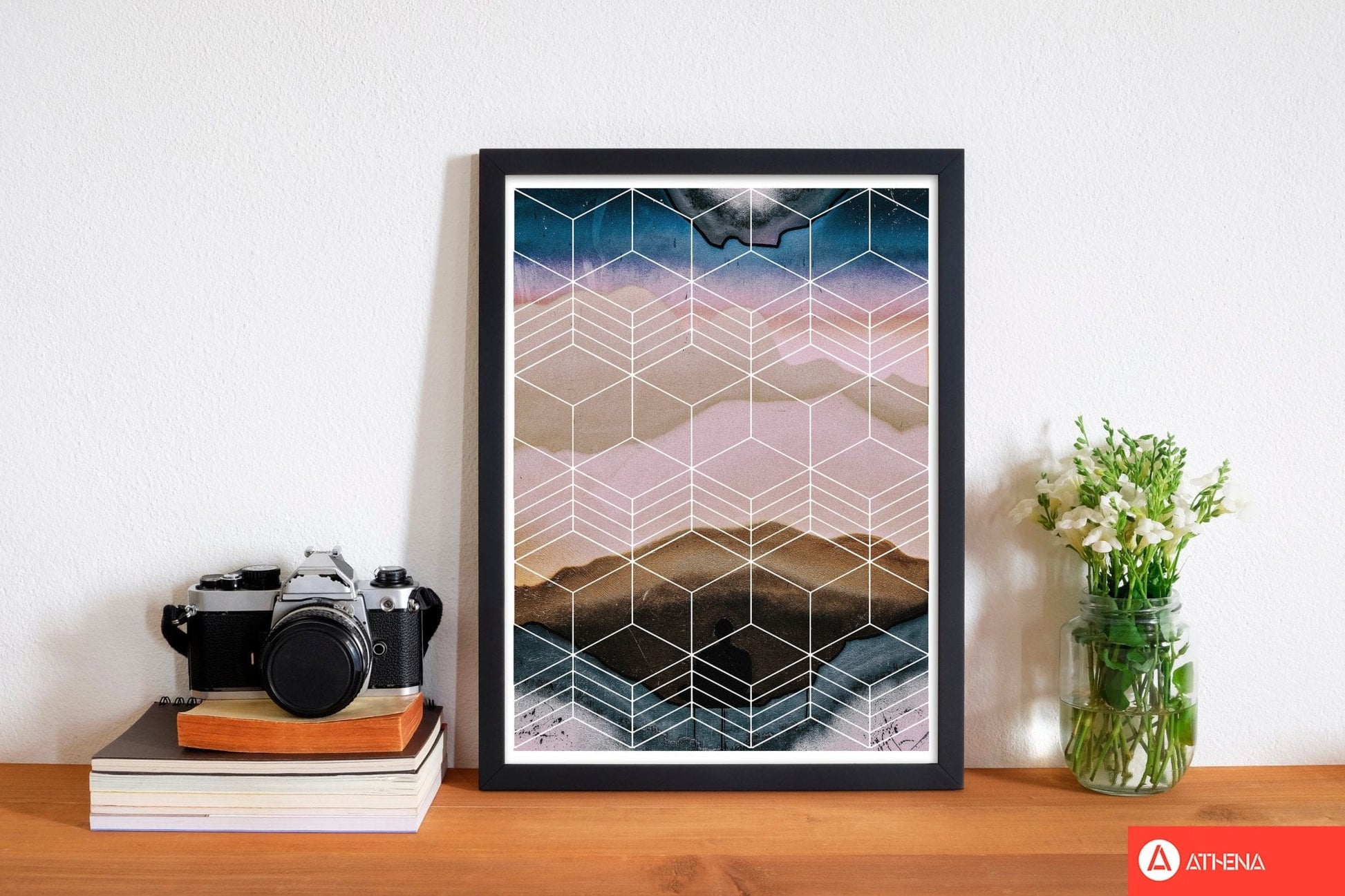 Geometric abstract modern fine art print