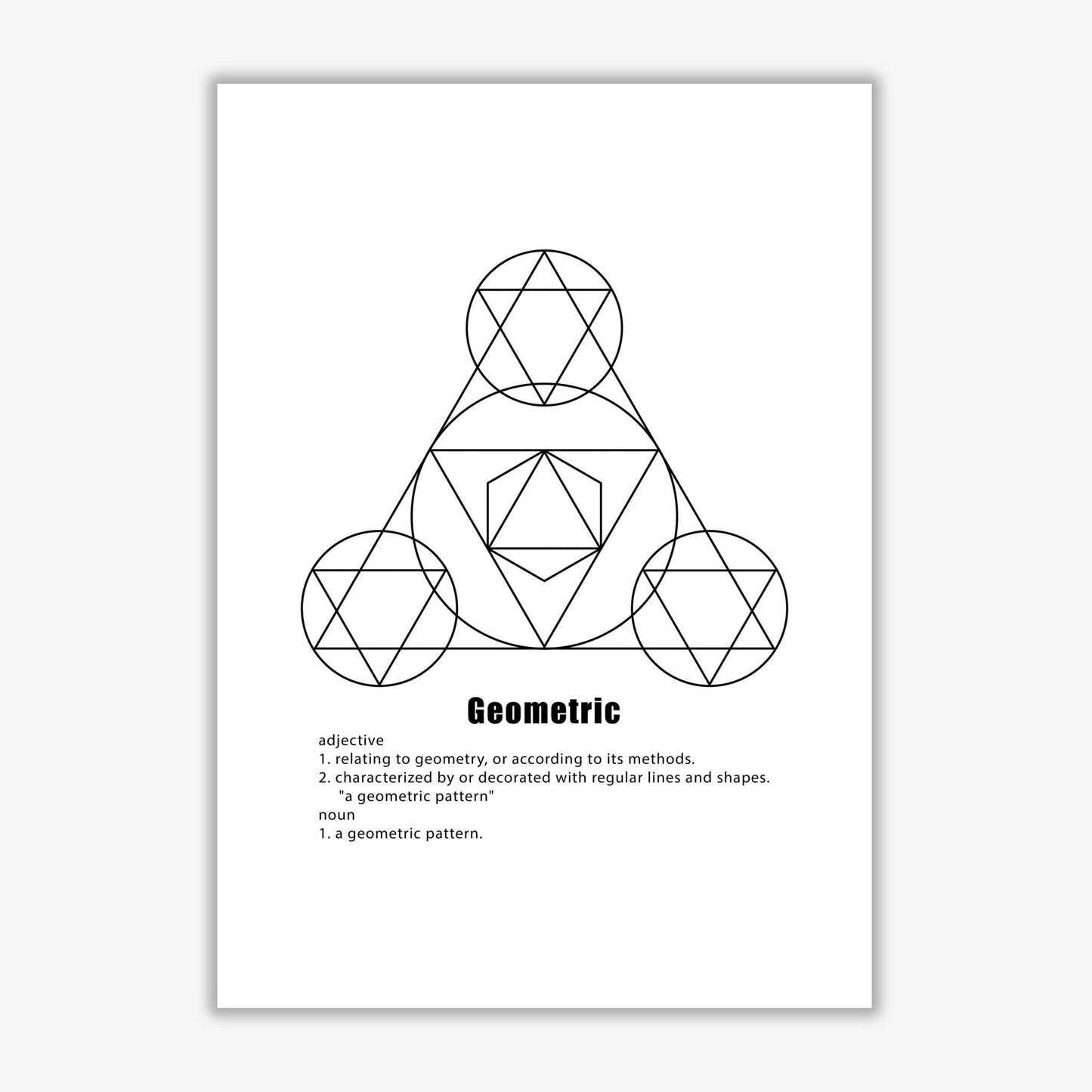Geometric meaning 1 modern fine art print