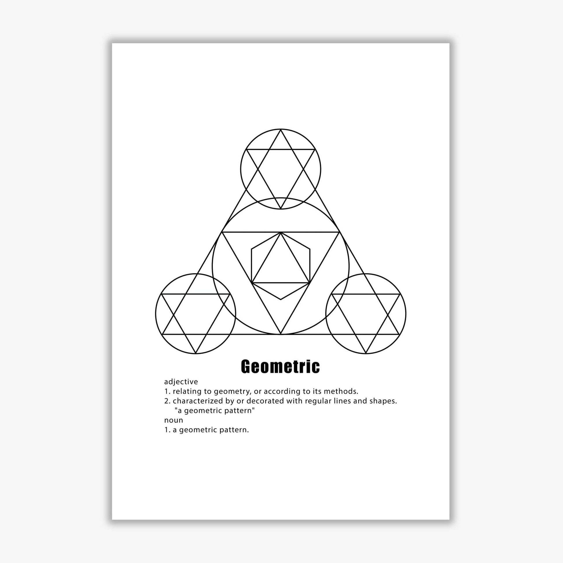 Geometric meaning 1 modern fine art print