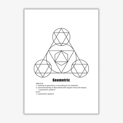 Geometric meaning 1 modern fine art print