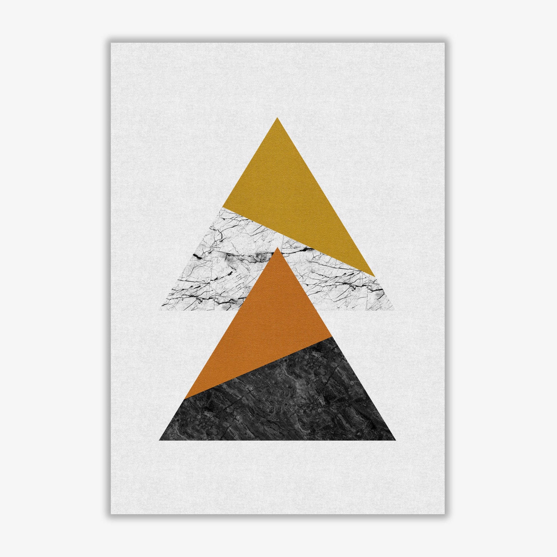 Geometric triangles fine art print by orara studio