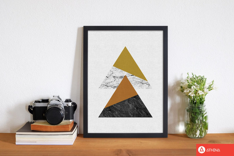 Geometric triangles fine art print by orara studio