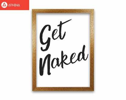 Get naked 2, bathroom modern fine art print, framed bathroom wall art