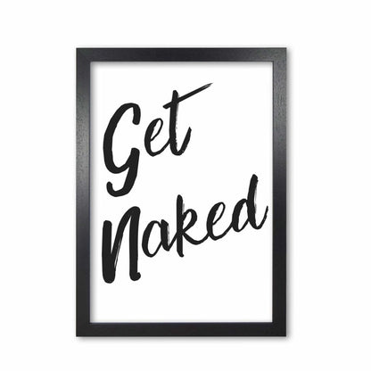 Get naked 2, bathroom modern fine art print, framed bathroom wall art