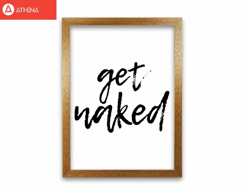 Get naked, bathroom modern fine art print, framed bathroom wall art