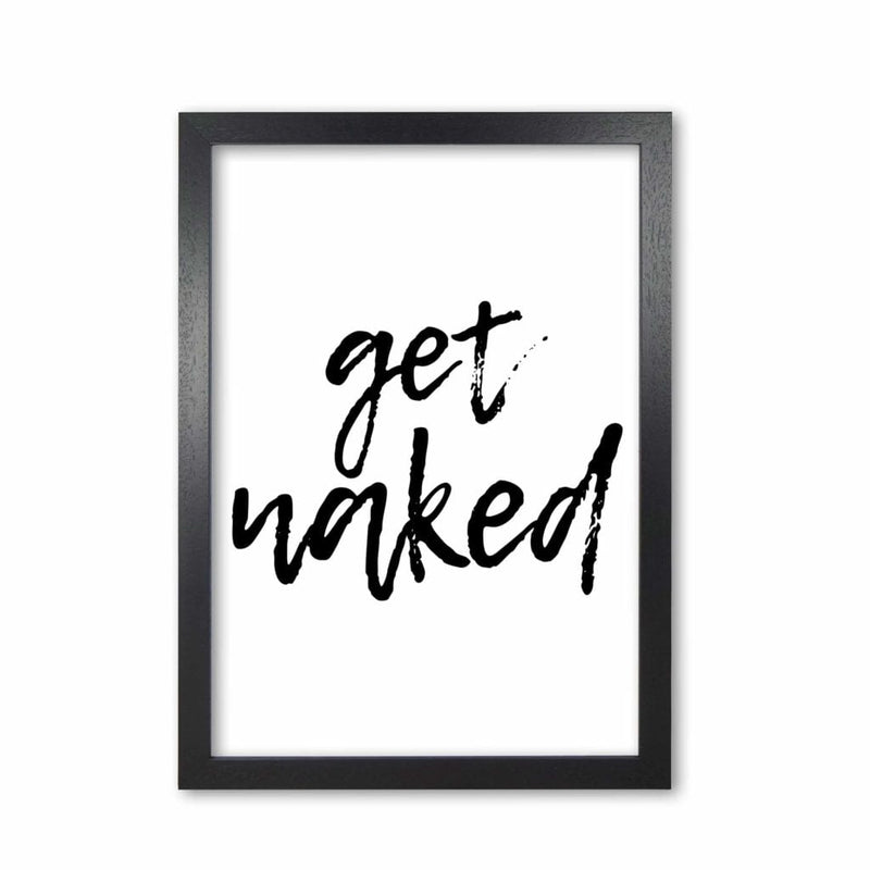 Get naked, bathroom modern fine art print, framed bathroom wall art