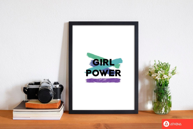 Girl power feminist quote fine art print by orara studio