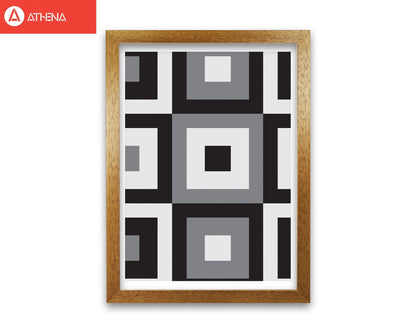 Grey abstract patterns 1 modern fine art print