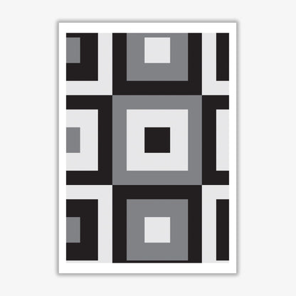 Grey abstract patterns 1 modern fine art print