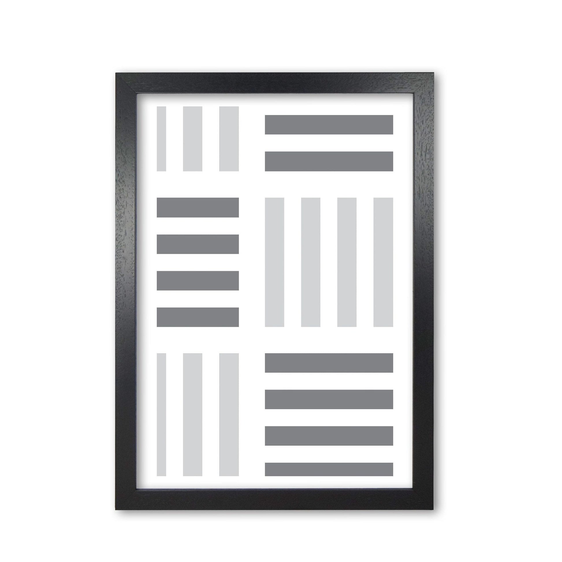 Grey abstract patterns 2 modern fine art print