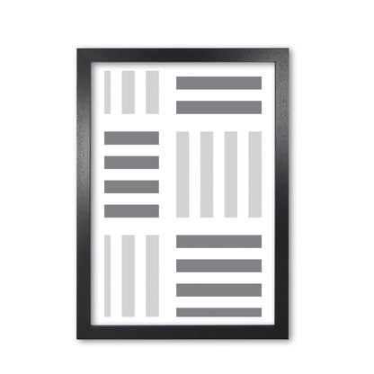 Grey abstract patterns 2 modern fine art print