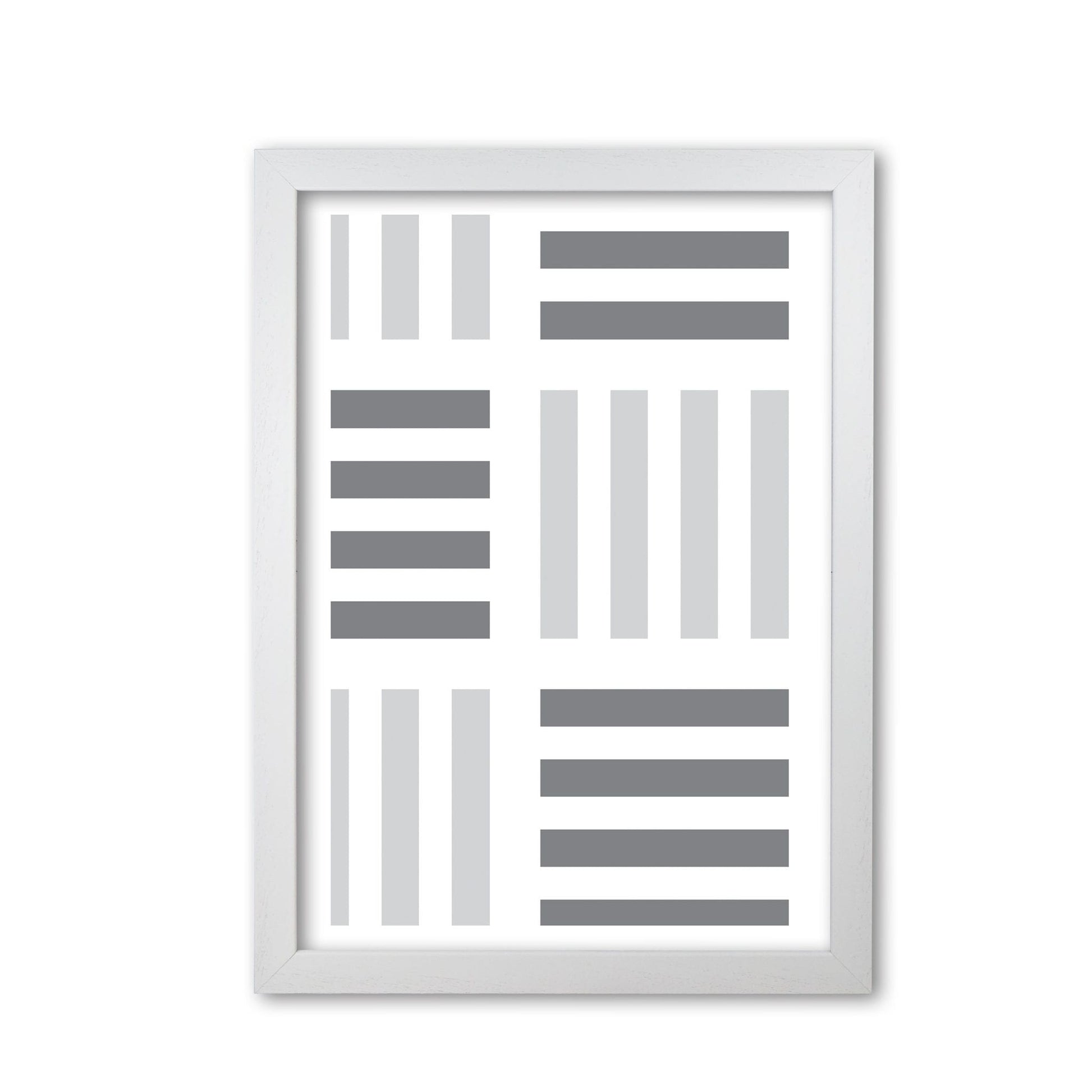 Grey abstract patterns 2 modern fine art print