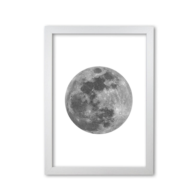 Grey moon modern fine art print