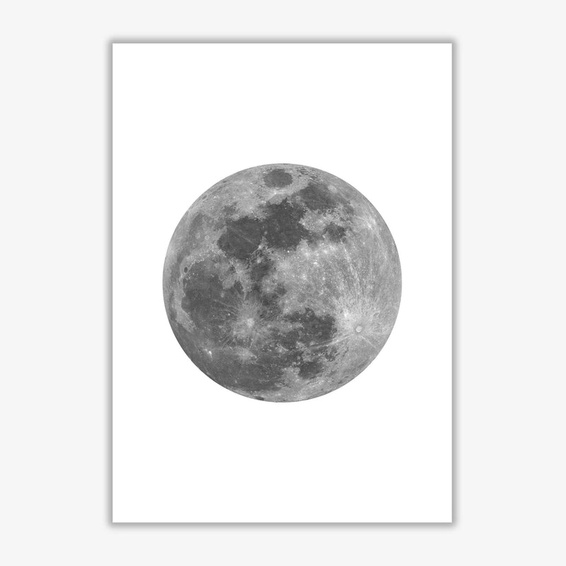 Grey moon modern fine art print