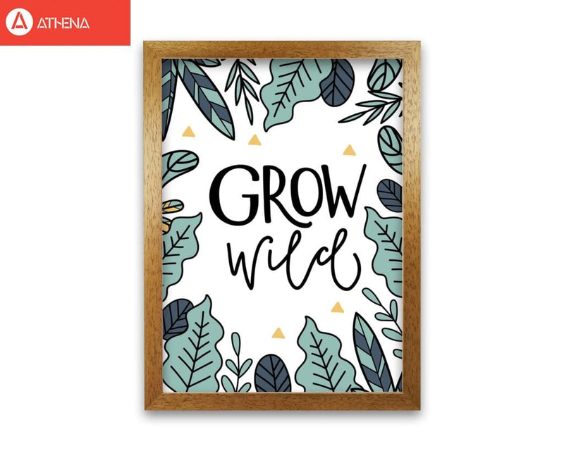 Grow wild floral modern fine art print, framed kitchen wall art