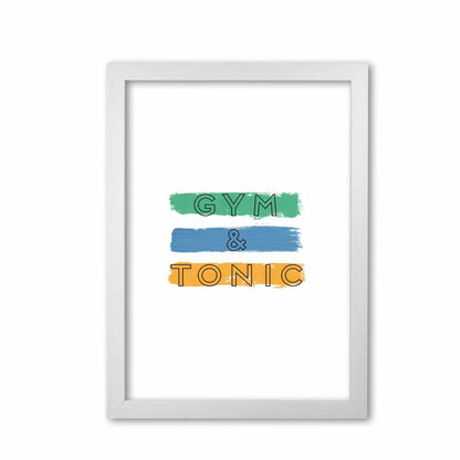 Gym &#038; tonic fine art print by orara studio, framed kitchen wall art