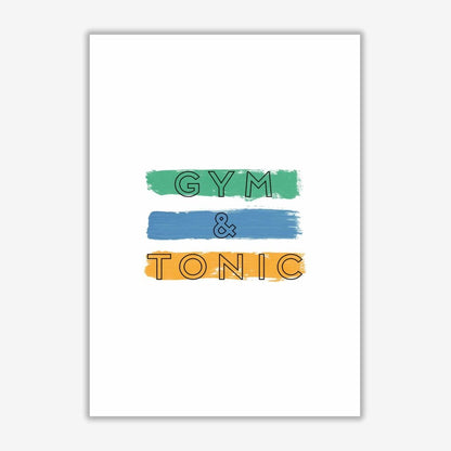 Gym &#038; tonic fine art print by orara studio, framed kitchen wall art
