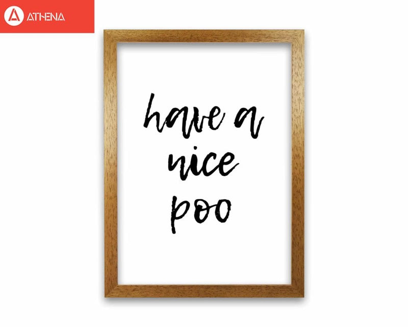Have a nice poo, bathroom modern fine art print, framed bathroom wall art