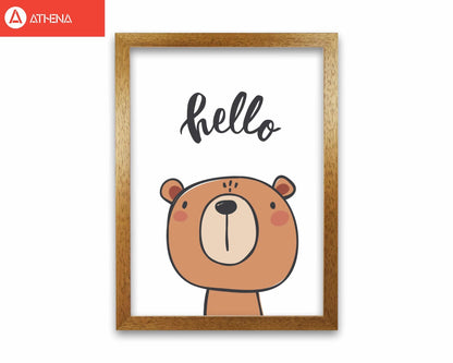 Hello bear modern fine art print