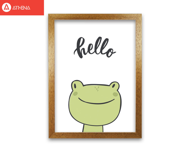 Hello frog modern fine art print