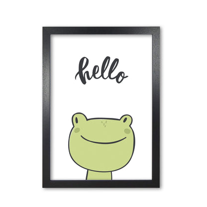 Hello frog modern fine art print