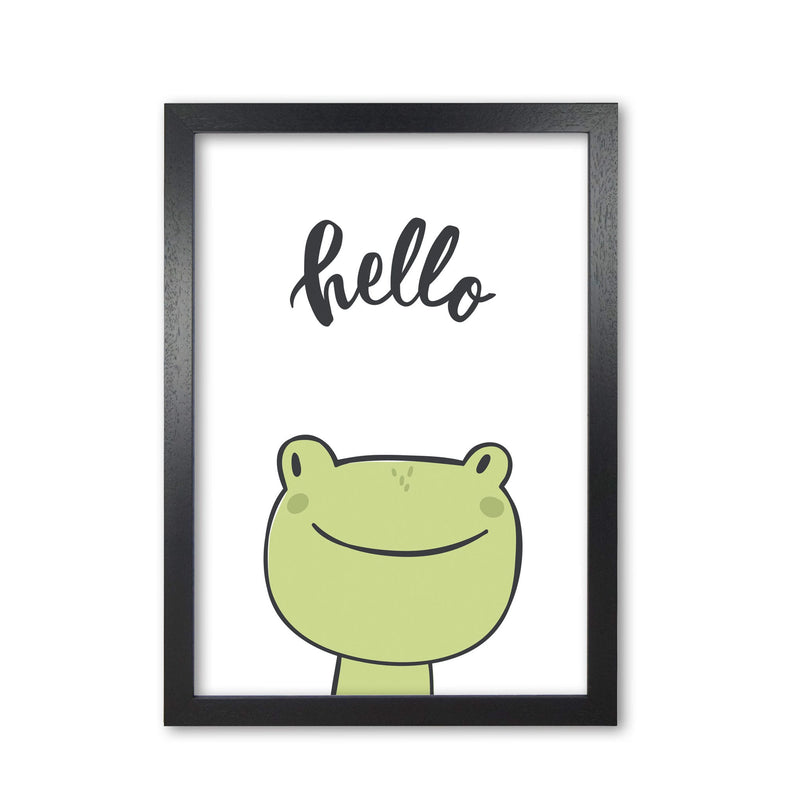 Hello frog modern fine art print