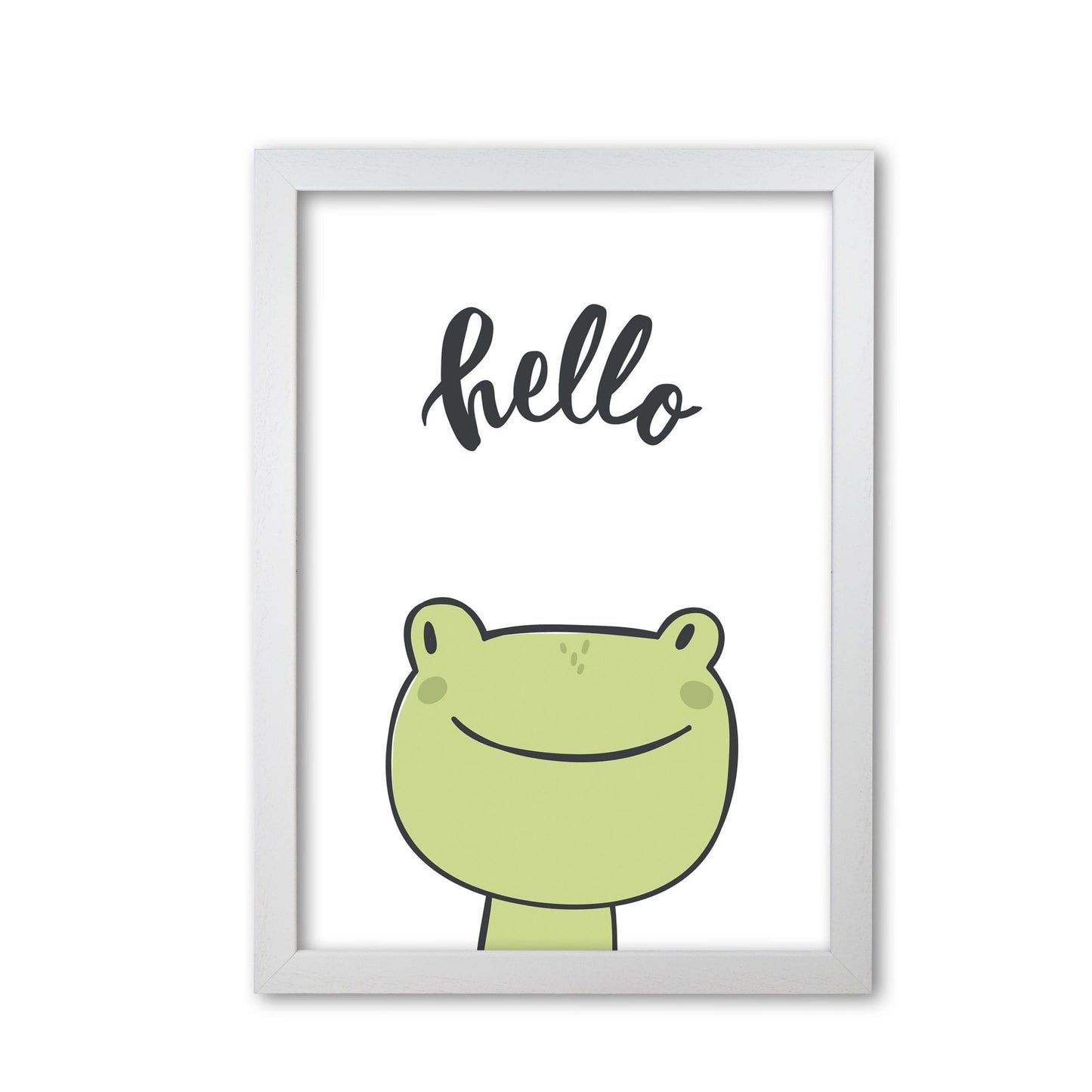 Hello frog modern fine art print