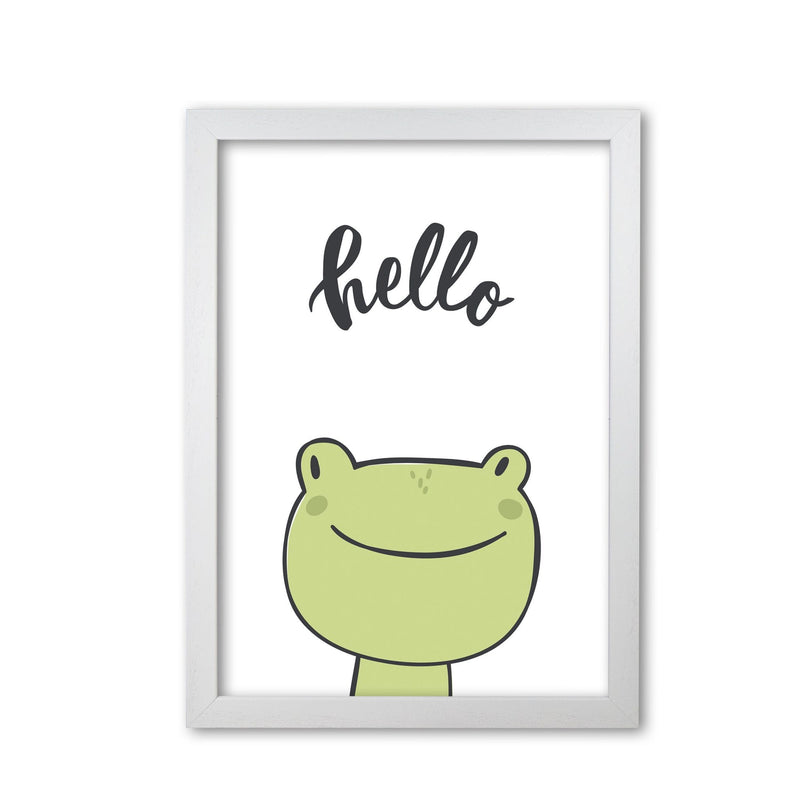 Hello frog modern fine art print