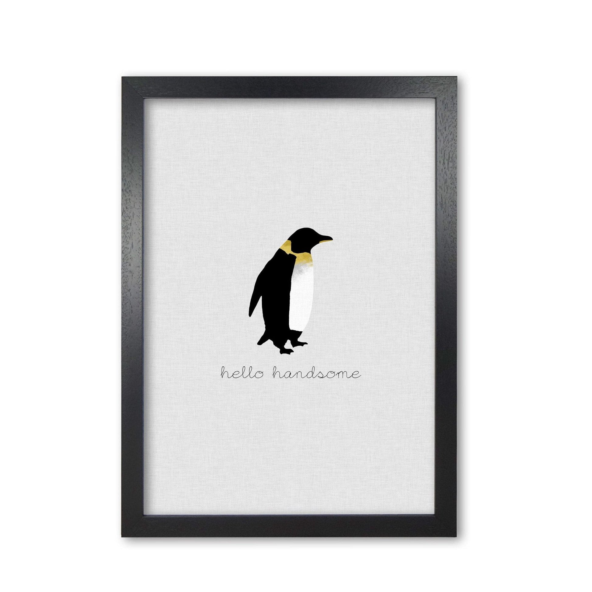 Hello handsome animal quote fine art print by orara studio