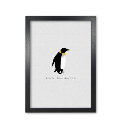 Hello handsome animal quote fine art print by orara studio