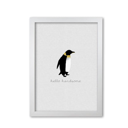 Hello handsome animal quote fine art print by orara studio
