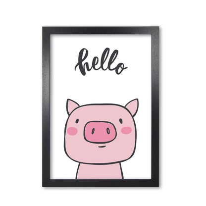 Hello pig modern fine art print