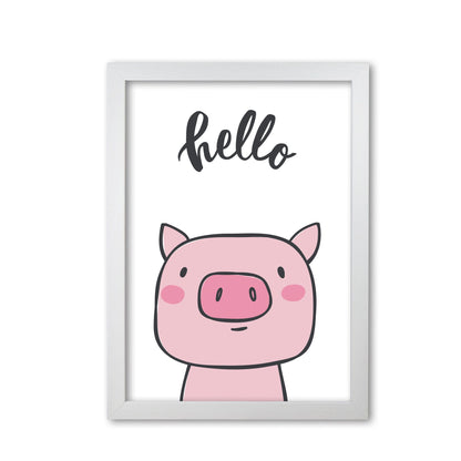 Hello pig modern fine art print