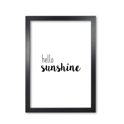 Hello sunshine quote fine art print by orara studio