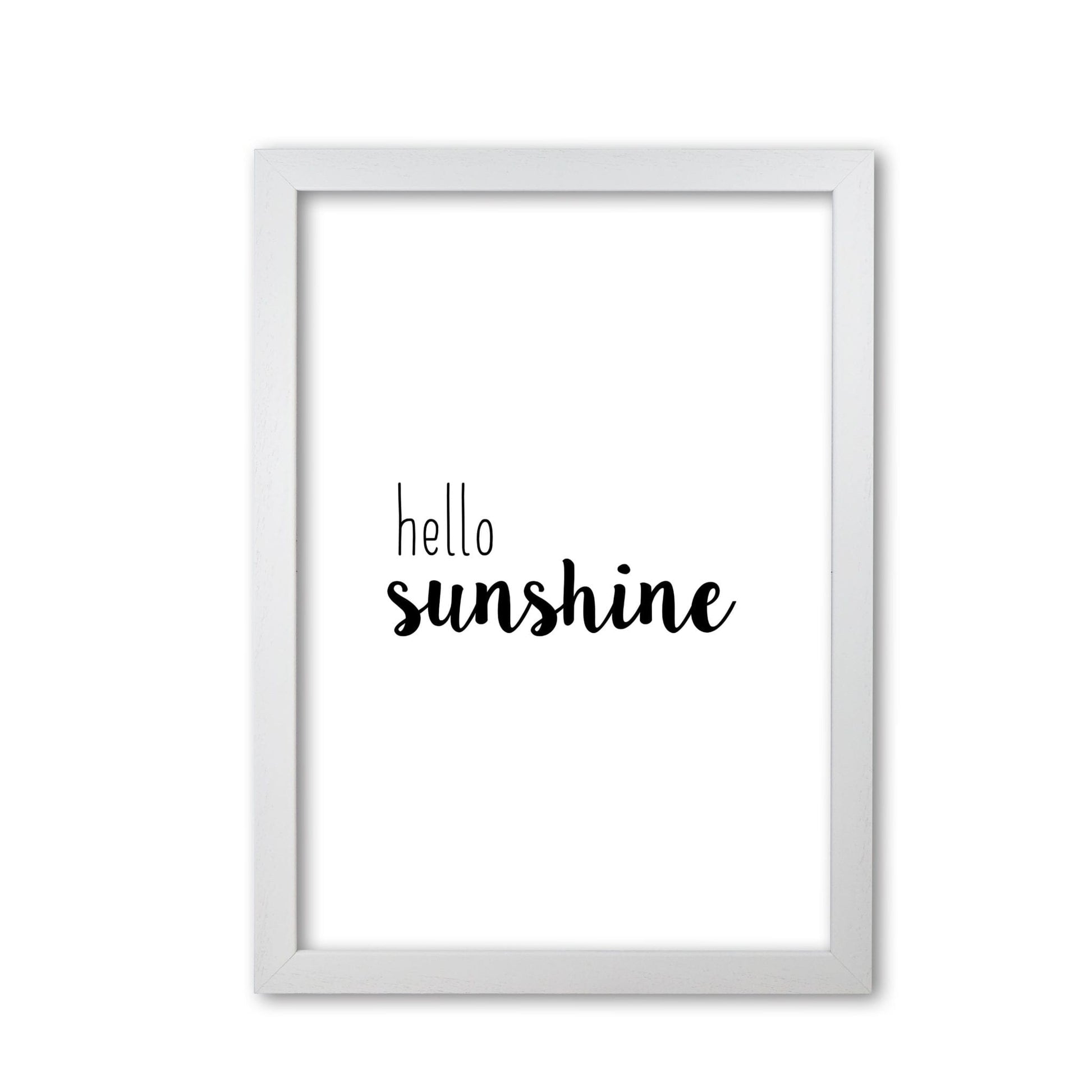 Hello sunshine quote fine art print by orara studio