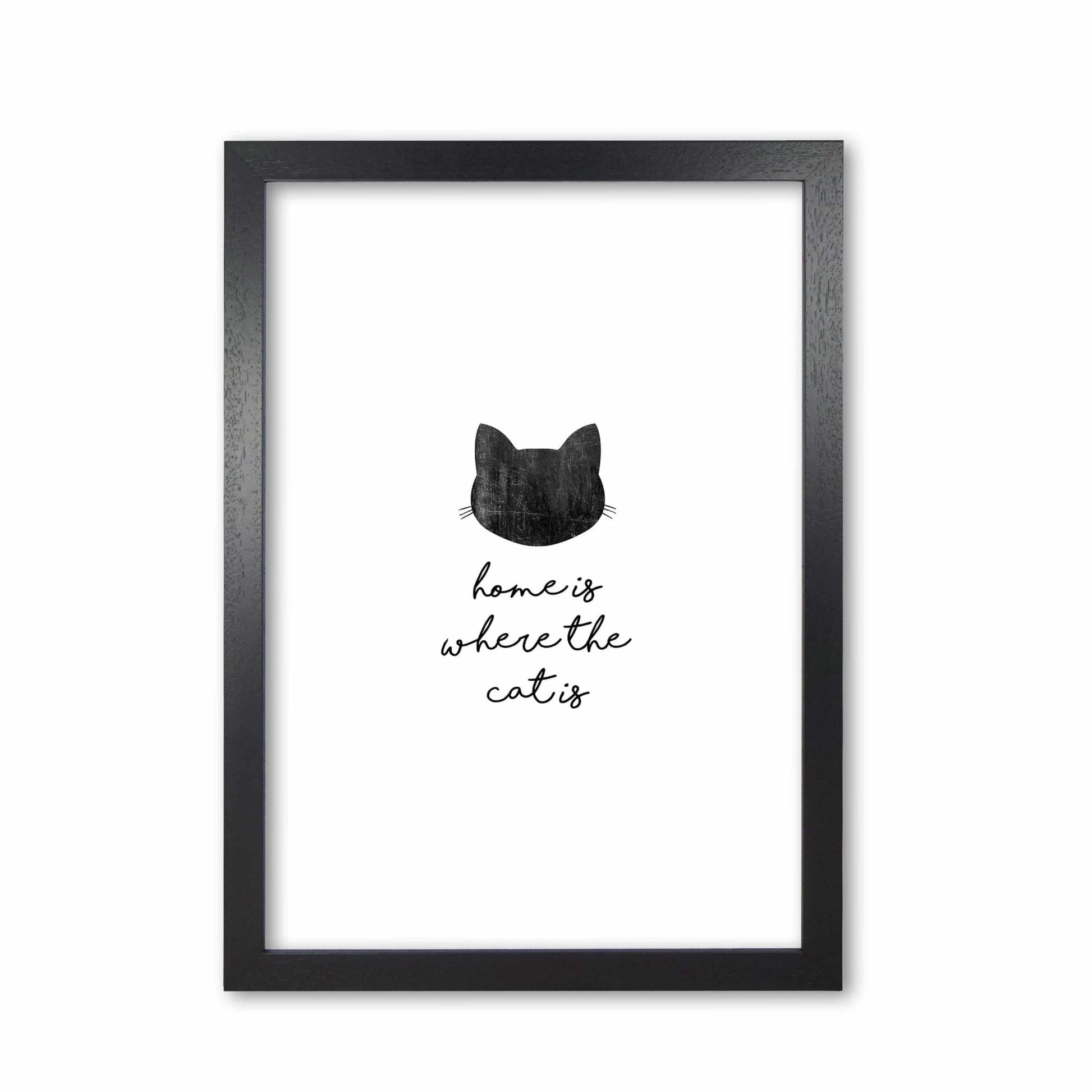 Home is where the cat is fine art print by orara studio