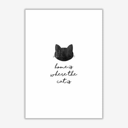 Home is where the cat is fine art print by orara studio
