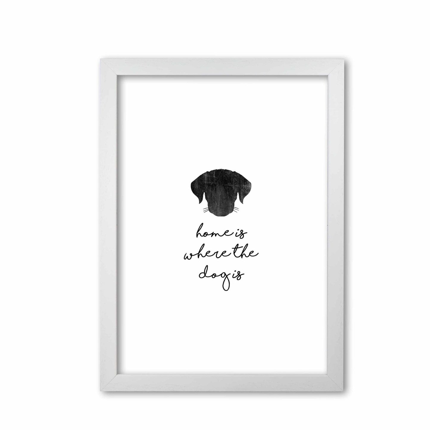 Home is where the dog is fine art print by orara studio