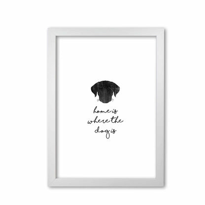 Home is where the dog is fine art print by orara studio