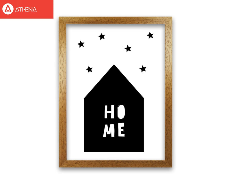 Home scandi modern fine art print, framed typography wall art