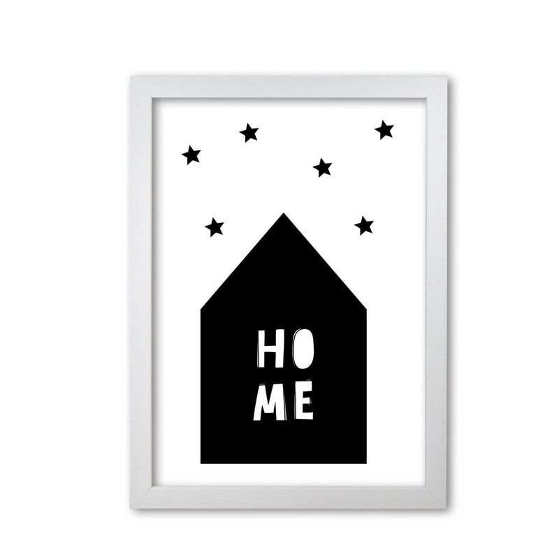 Home scandi modern fine art print, framed typography wall art
