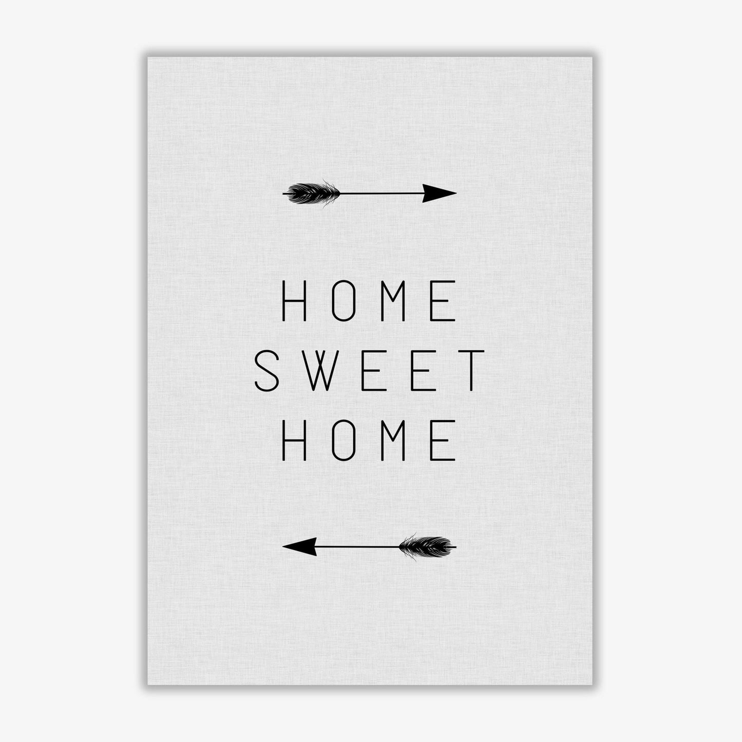 Home sweet home arrow quote fine art print by orara studio