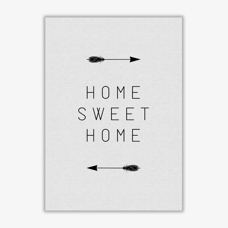 Home sweet home arrow quote fine art print by orara studio