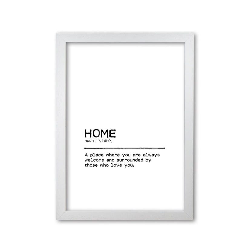 Home welcome definition quote fine art print by orara studio