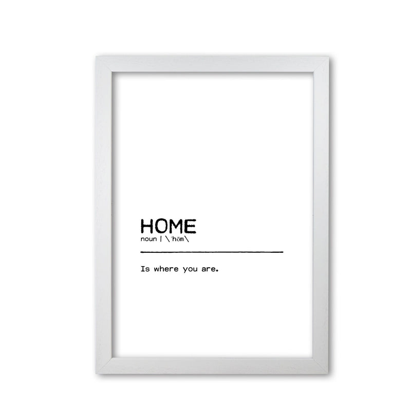 Home you definition quote fine art print by orara studio