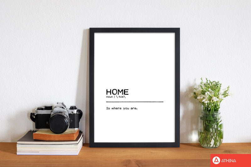 Home you definition quote fine art print by orara studio