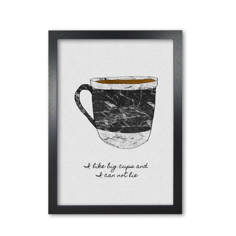 I like big cups fine art print by orara studio, framed kitchen wall art