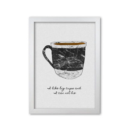 I like big cups fine art print by orara studio, framed kitchen wall art