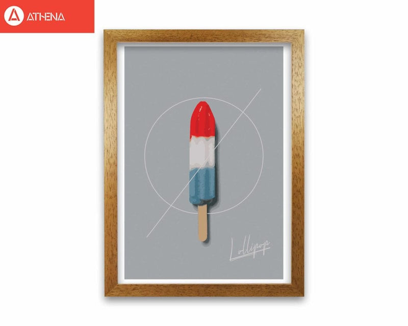 Ice lolly modern fine art print, framed kitchen wall art