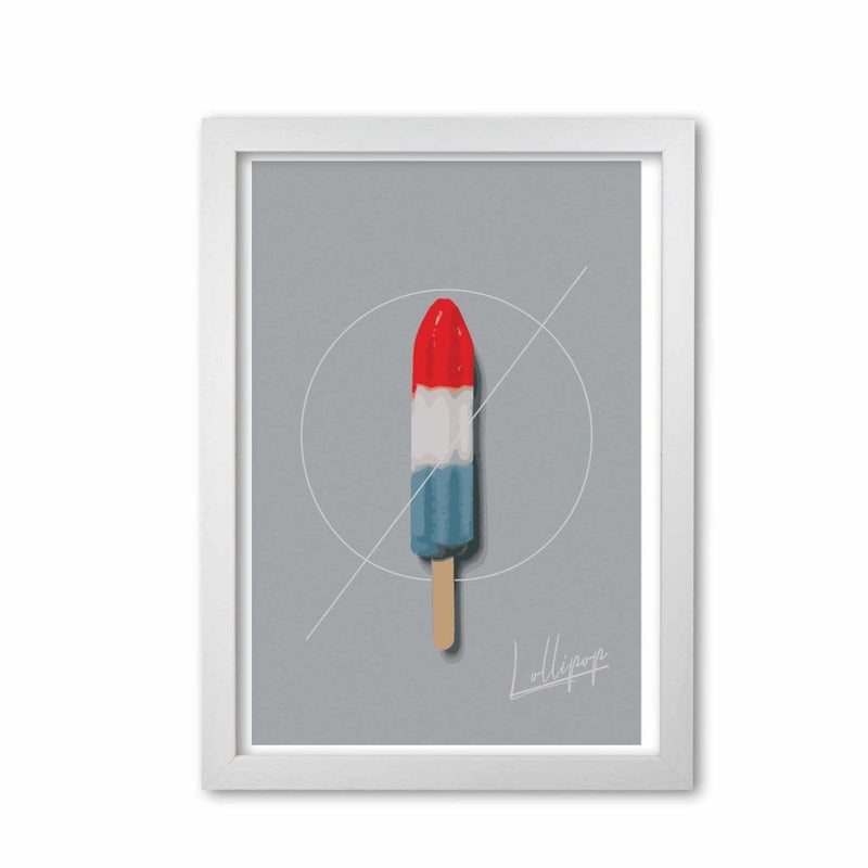Ice lolly modern fine art print, framed kitchen wall art